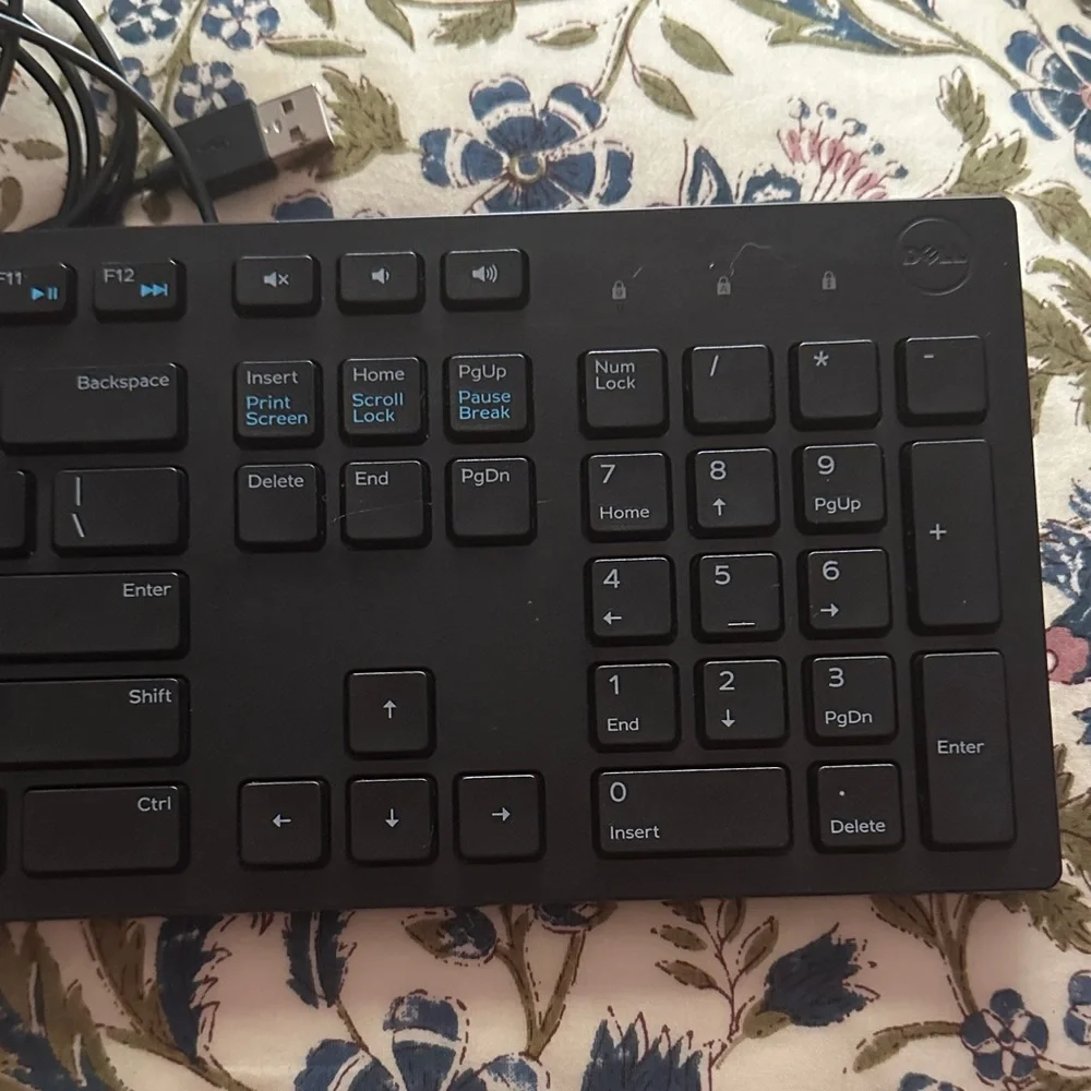 Dell Black Wired Keyboard